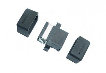 High precision of mechanical dimensions duplex ceramic MPO Fiber Optic Adapter