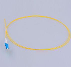 LC PC SM SX 0.9mm Fiber Optic Pigtail IL<=0.2dB white fiber cable