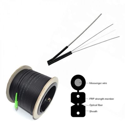 Black SX SC APC 110M FTTH LSZH Fiber Optic Pigtail