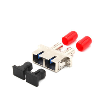 ST Female to SC Female Hybrid Metal Duplex Fiber optic Adapter