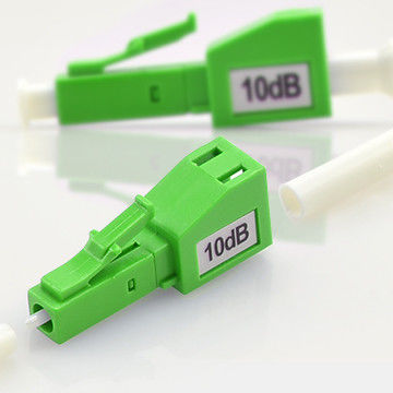 LC APC Singlemode Plug Type 15db Fiber Optic Attenuator