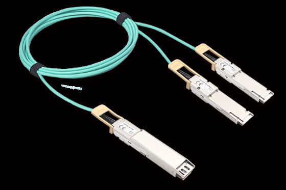 品質 デジタル診断機能用OSFP 800G - QSFP112 2 x 400G AOC 工場
