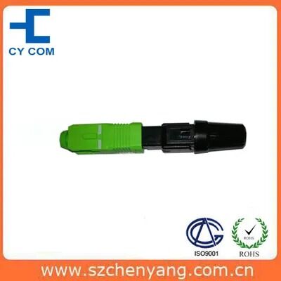 品質 光ファイバー高速コネクタ (SC/APC、プレポリッシュ、メタル溝) 工場