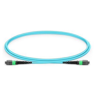 品質 400G QSFP-DDおよびOSFPトランシーバー用、0.35dB低ILおよび8°APC端面を備えたMPO-16光ファイバーケーブル 工場